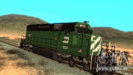 Lokomotive SD 40 Burlington Northern 8072 für GTA San Andreas