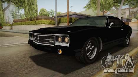GTA 5 Declasse Sabre GT SA Style Painted Bumpers pour GTA San Andreas